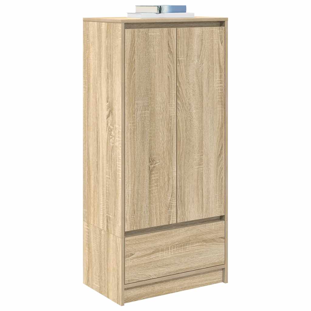Dulap cu sertar Stejar Sonoma 55,5x34x119,5 cm Lemn prelucrat - imagine 4