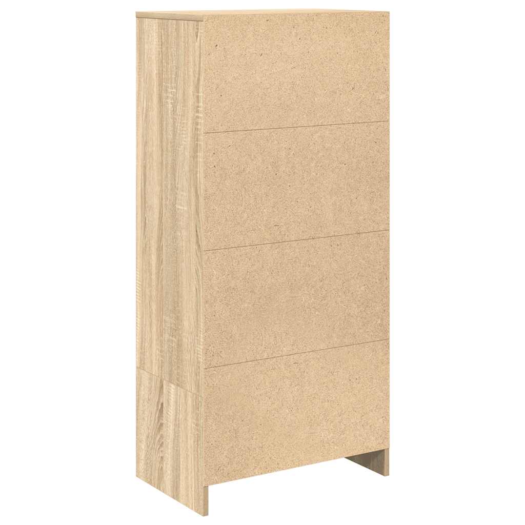 Dulap cu sertar Stejar Sonoma 55,5x34x119,5 cm Lemn prelucrat - imagine 8