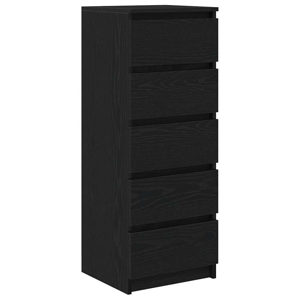 Bufeta cu sertare Stejar negru 37,5x35x99 cm Lemn prelucrat