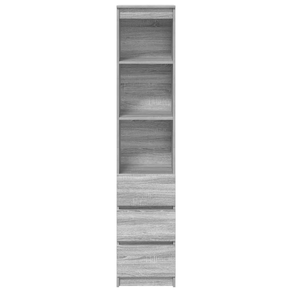 Dulapuri gri Sonoma 37,5x35x180 cm Lemn prelucrat — imaginea 6