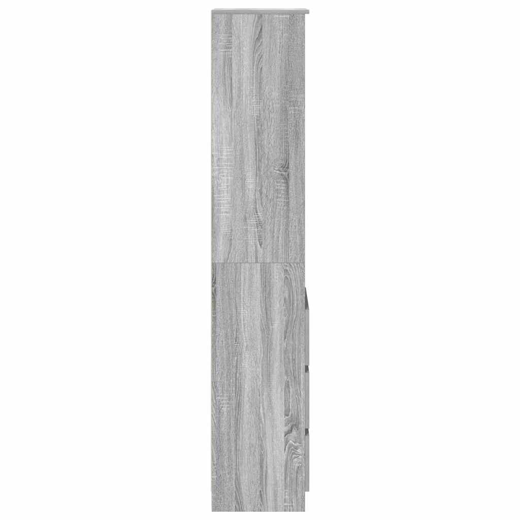 Dulapuri gri Sonoma 37,5x35x180 cm Lemn prelucrat — imaginea 7