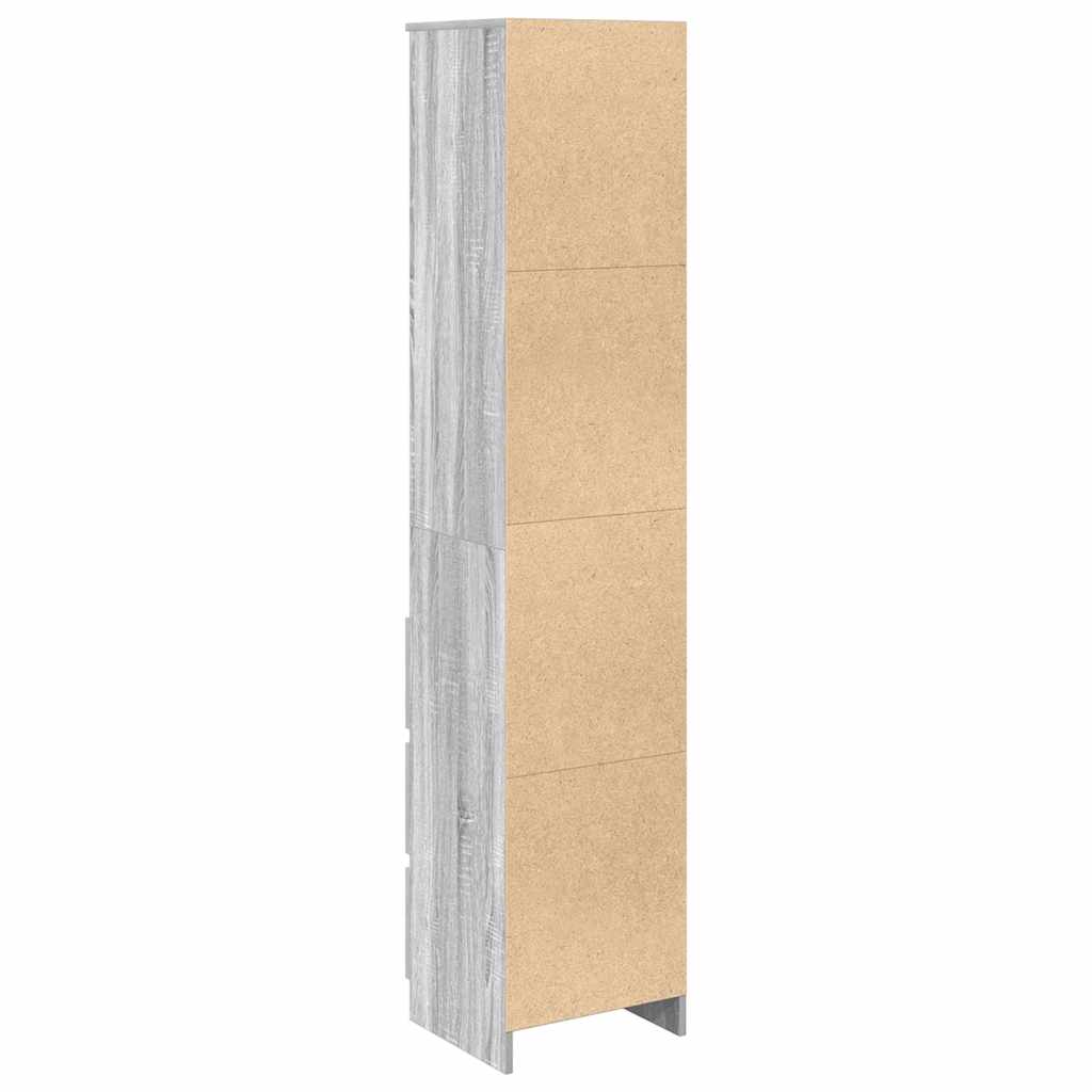 Dulapuri gri Sonoma 37,5x35x180 cm Lemn prelucrat — imaginea 8