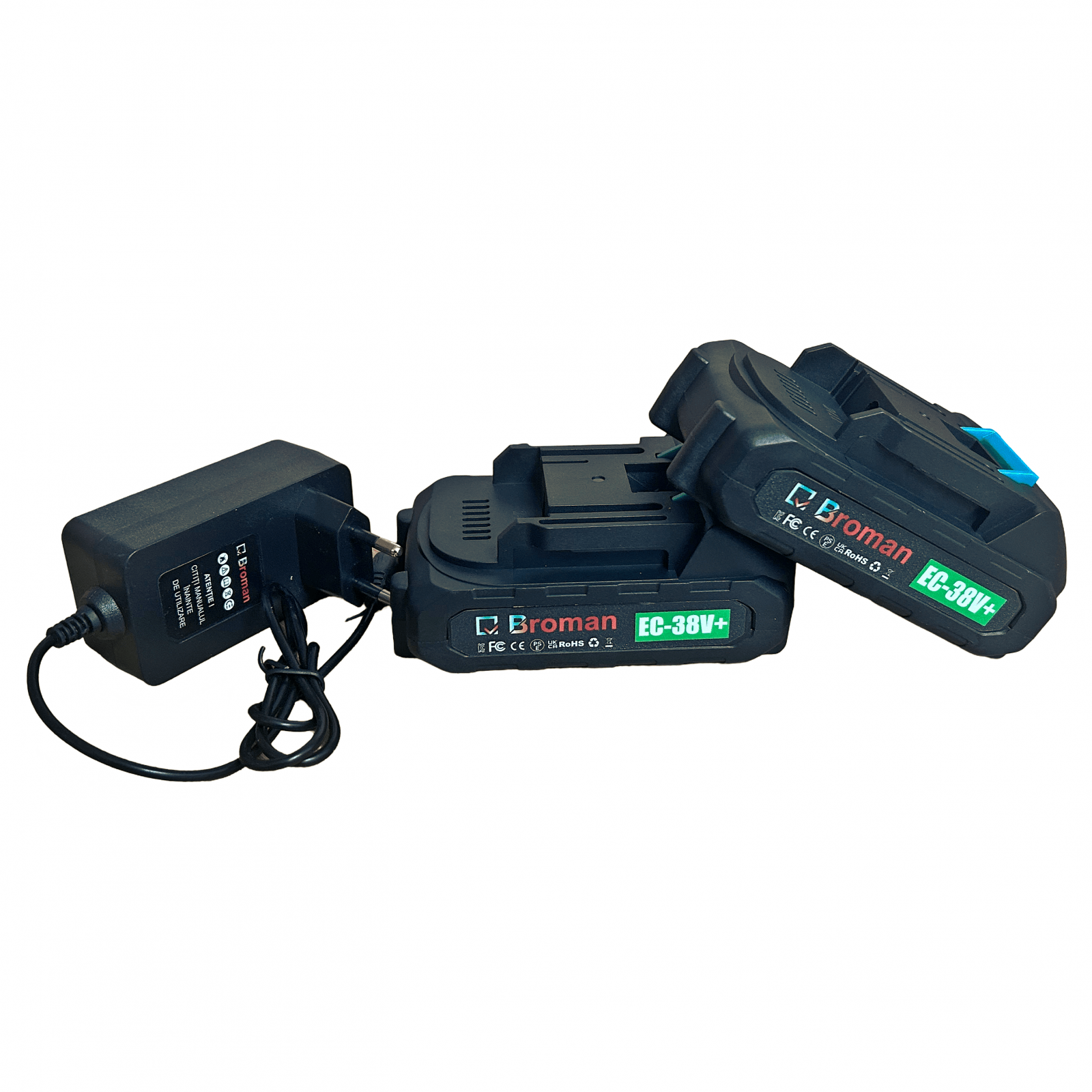 Trimmer (motocoasa electrica ) BROMAN, 2 acumulatori 38 V, 8 accesorii incluse - 2 | YEO