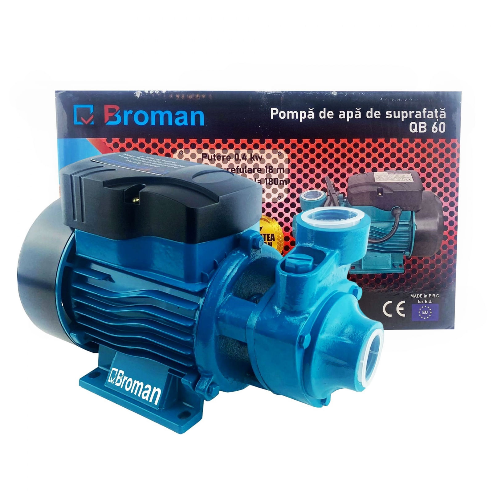 Pompa de apa Broman QB60,400W, 2100 L/h, iesire furtun 1′