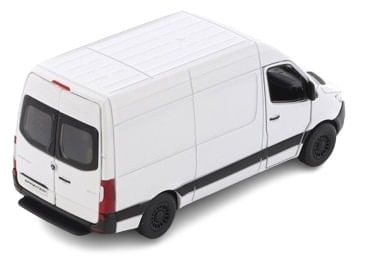 Macheta metalica Kinsmart Mercedes-Benz Sprinter, Alb, scara 1:36 - 2 | YEO