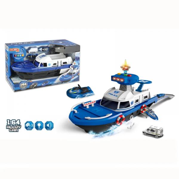 Barca de politie cu sunete si lumini Marine Police