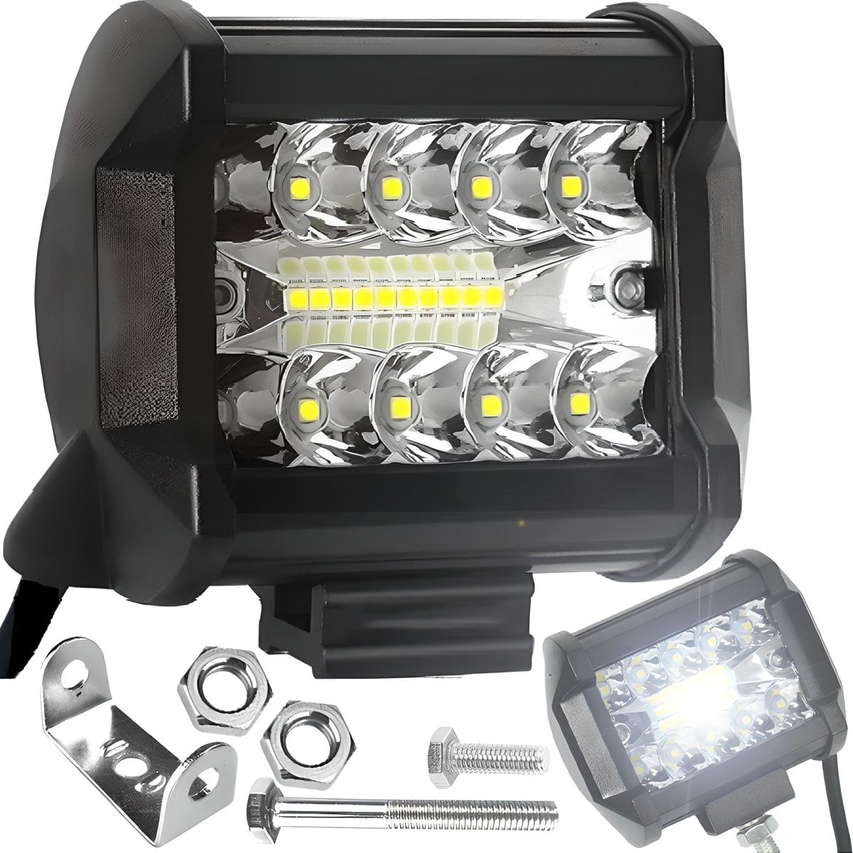 Proiector cu LED-uri combo Xentech Light 12V-24V 20 leduri 20W — imaginea 2
