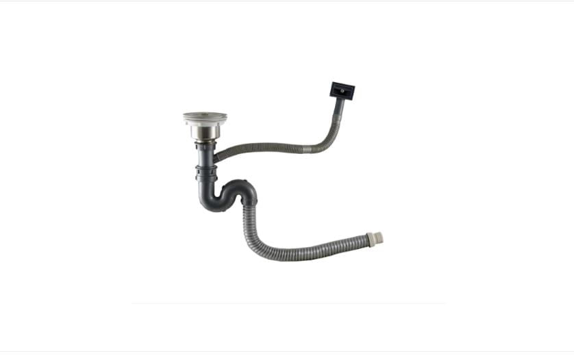 Set Chiuveta blat, 40x50, inox, cuva patrata, baterie lebada flexibila, sifon scurgere cap mare cu preaplin de 9mm — imaginea 2