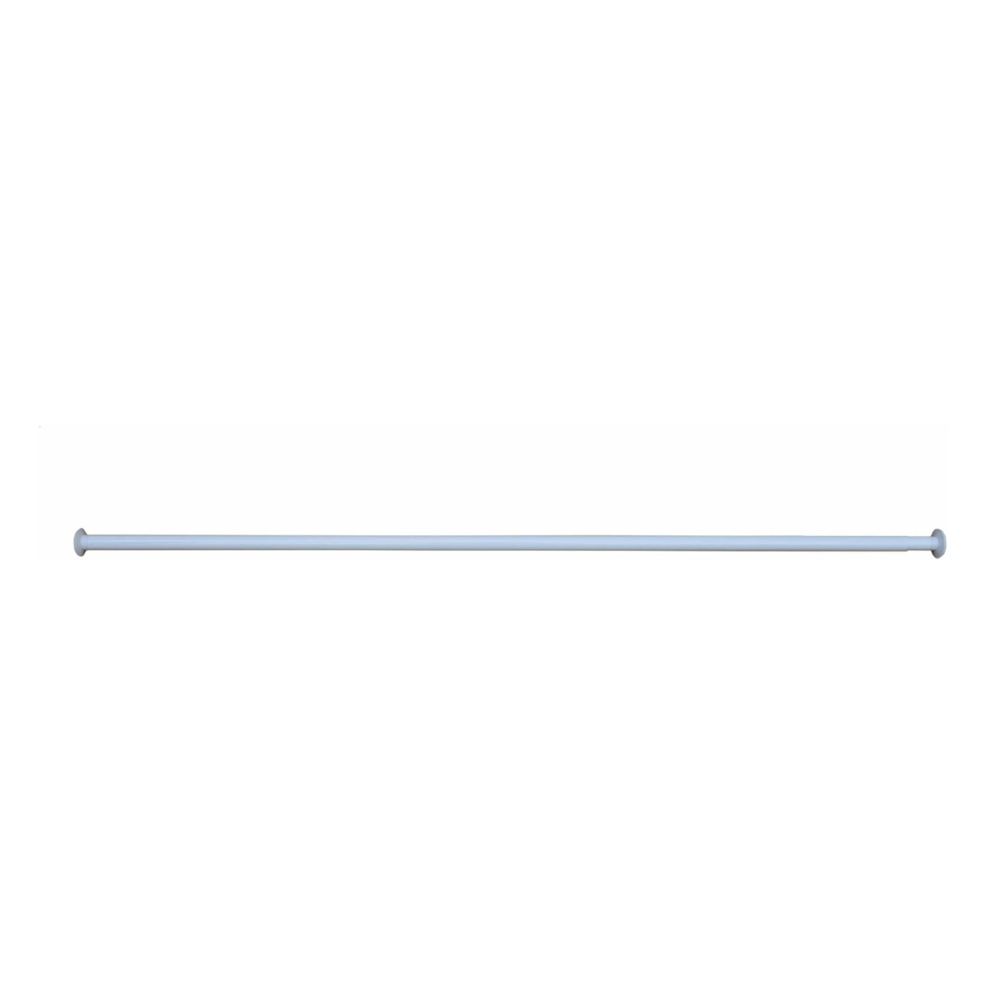 Bara perdea dus, extensibila, 140-260 cm, alb