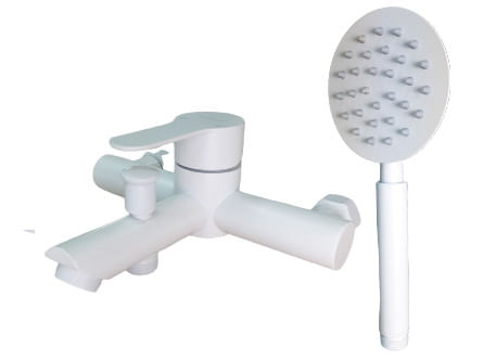 MIXXUS DAX-009 WHITE EURO baterie baie din otel inoxidabil — imaginea 2