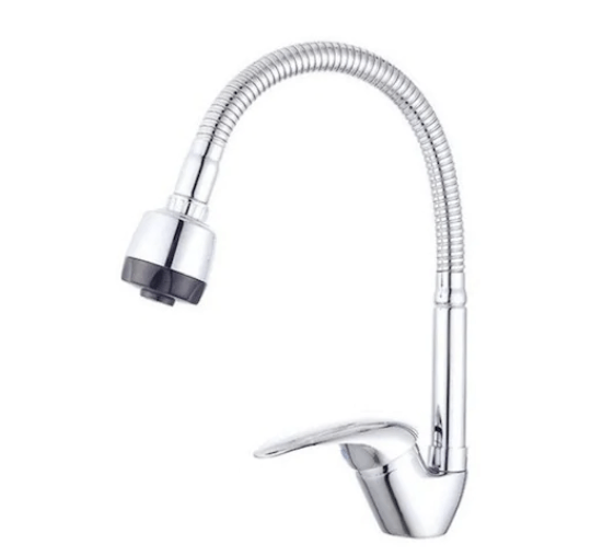 Set chiuveta masca ,inox,cuva stanga ,Raulconstruct ,80x50 cm,baterie lebada flexibila cu  sifon de scurgere - 2 | YEO