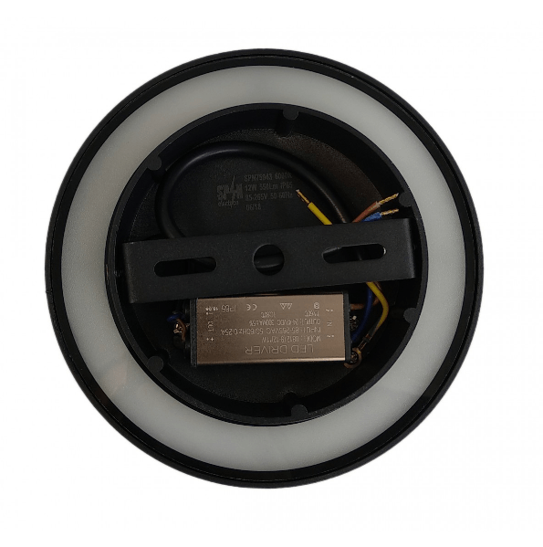 Aplica LED Perete Biscuit fi150, 12W 6400K, lumina rece, cu protectie IP65 — imaginea 3