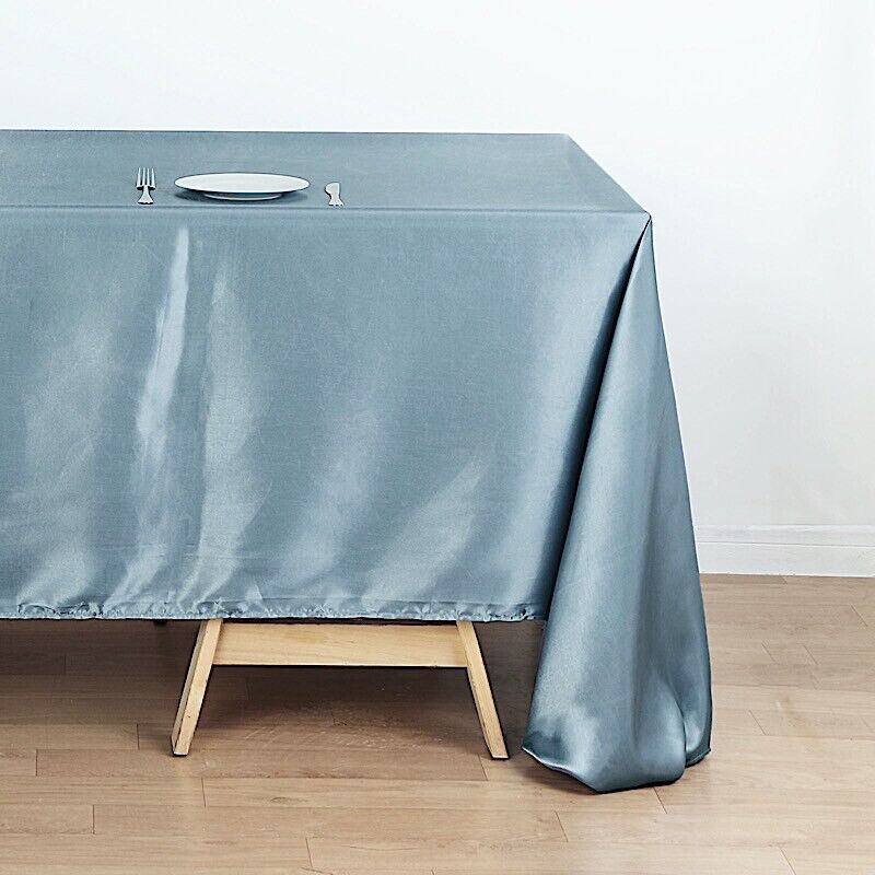 Fata de masa Kotonia Home - 180x300 cm, Damasc Saten DeLux, 100% bumbac, silver grey