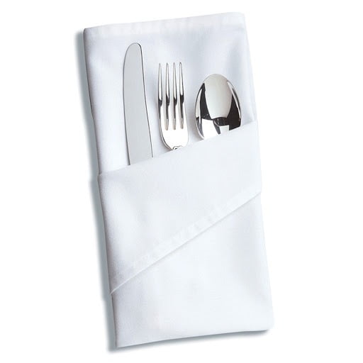 Set 50 Servetele masa Kotonia Home Hotel, 100% bumbac, Ranforce Pakistan, dimensiunea 35x45 cm, alb - 1 | YEO