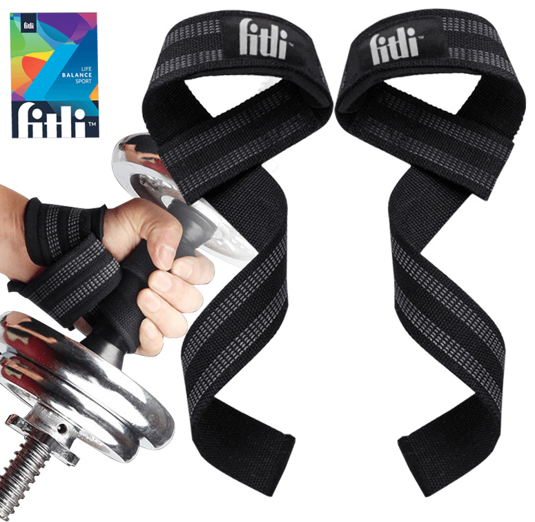 Set curele incheieturi ridicare greutati, Negru