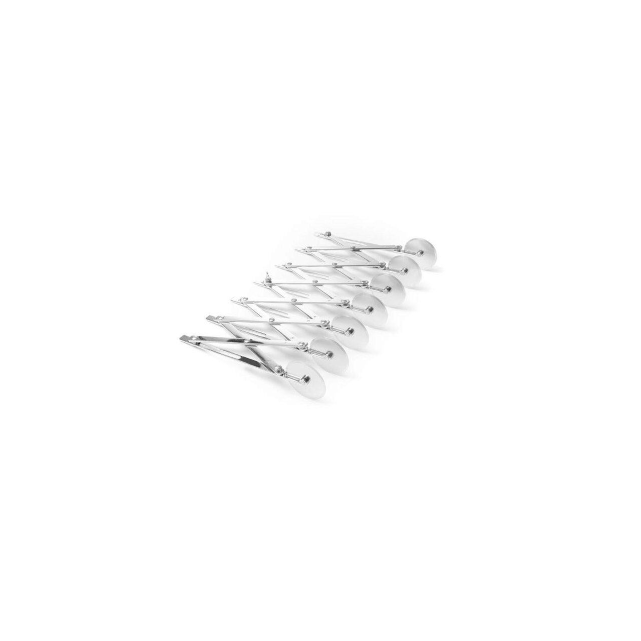 Taietor pentru aluat din otel inoxidabil cu 7 role, 222x80x(h)55 mm