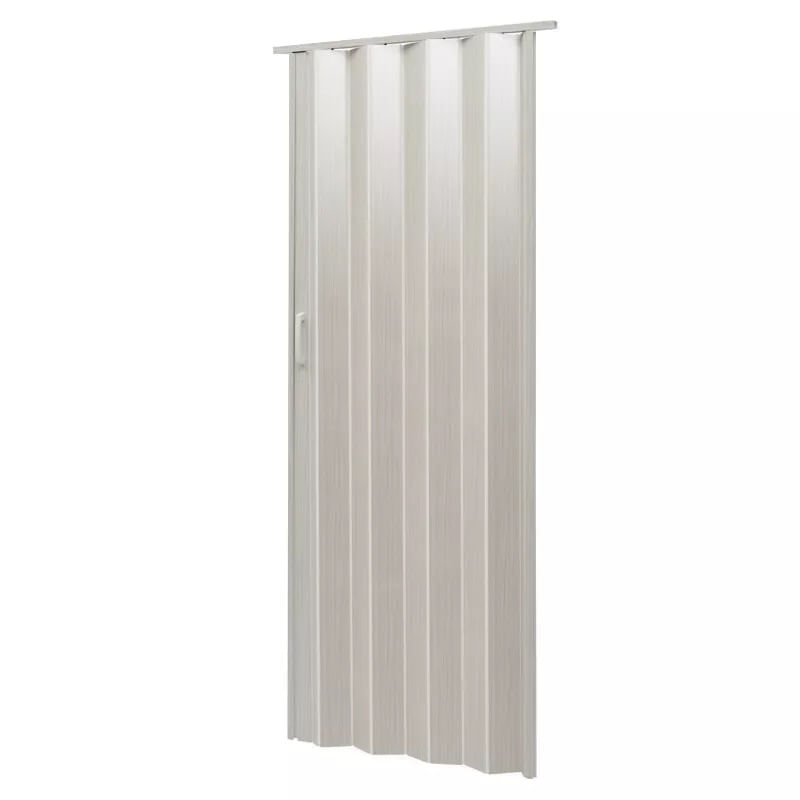 Usa plianta Tempo Line, 80x200cm, alb cu insertii gri