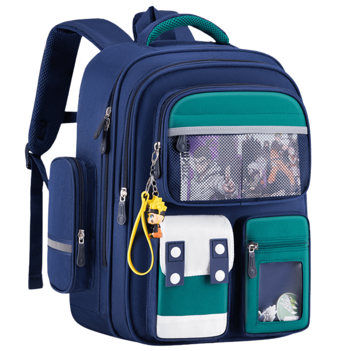 Ghiozdan Scoala, Ergonomic pentru copii - Ultra usor, Compartimente multiple, Rucsac Capacitate Mare, Protectie Spate - 4 | YEO
