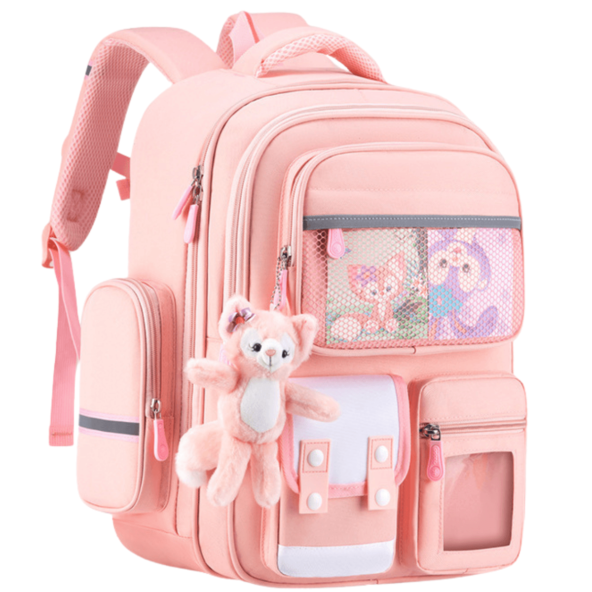 Ghiozdan Scoala, Ergonomic pentru copii - Ultra usor, Compartimente multiple, Rucsac Capacitate Mare, Protectie Spate - 2 | YEO