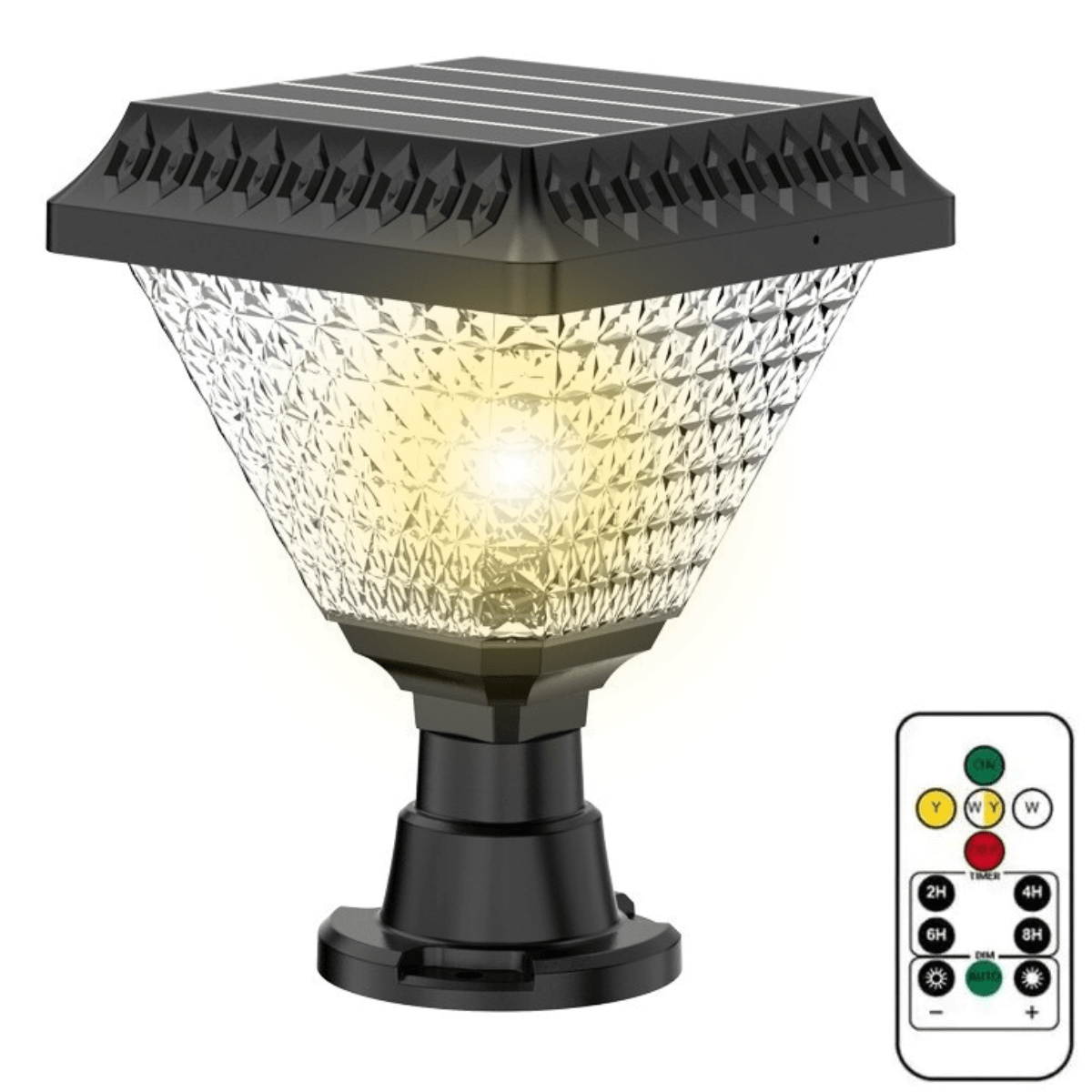 Lumina Solara de Gradina pentru Stalpi-Gard,cu 6 culori RGB si 3 moduri de iluminare Neutru/Cald/Rece, Rezistenta la Apa - 1 | YEO