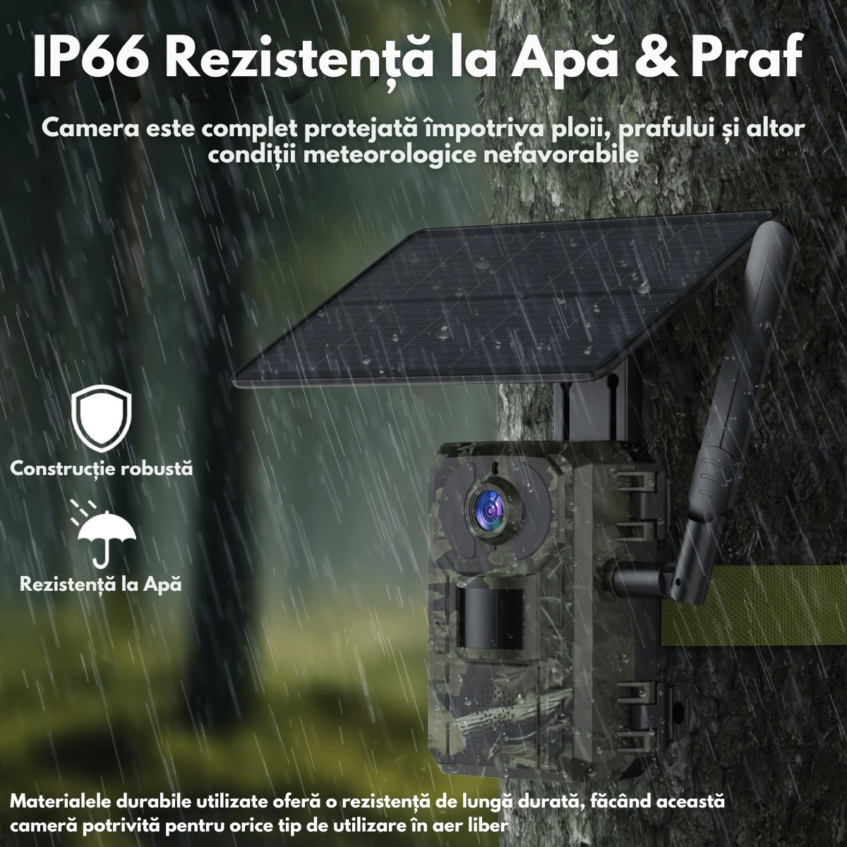 Camera de Supraveghere pentru Vanatoare Trail 4G, 4MP, alimentate solara, vizualizare live si alerte, Impermeabila - 2 | YEO