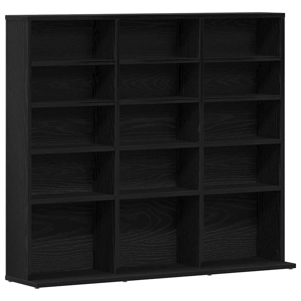 Dulap pentru CD-uri, stejar negru, 100,5x23x89,5 cm