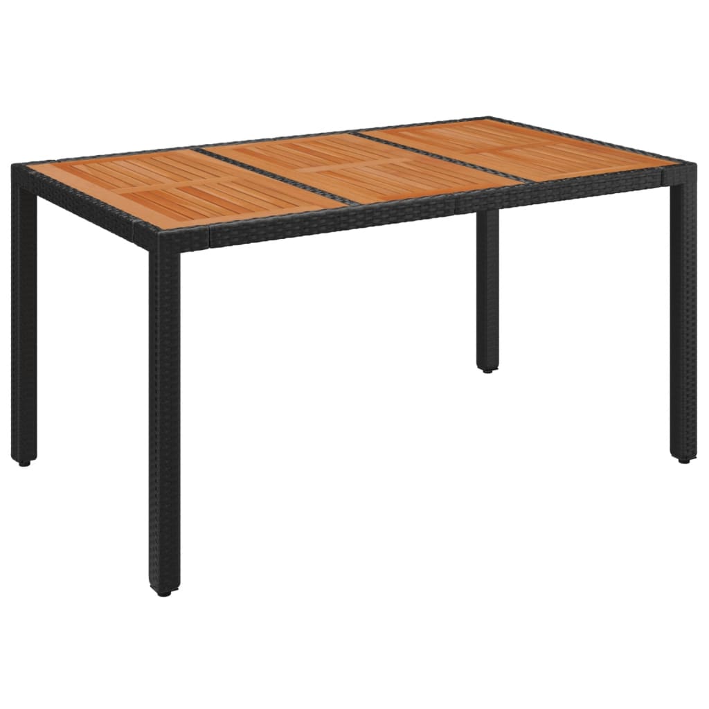 Set mobilier de gradina cu perne, 7 piese, negru, poliratan — imaginea 7