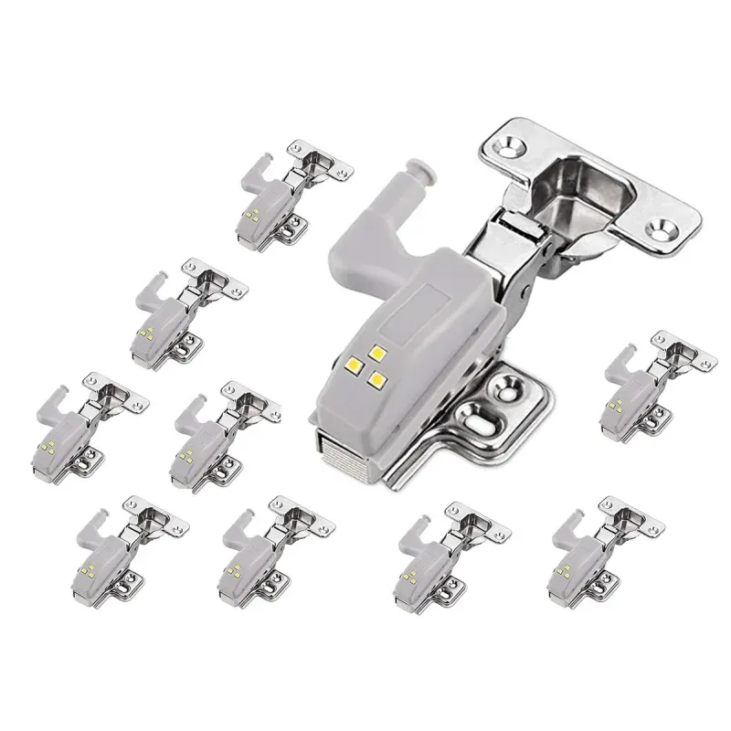 Set 10 lampi led pentru balamale dulap, Gonga® Gri - 1 | YEO
