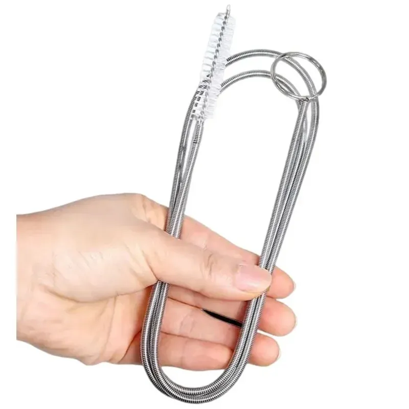 Perie pentru curatat, desfundat scurgeri, flexibila, lungime de 150 cm, Gonga® Argintiu - 3 | YEO