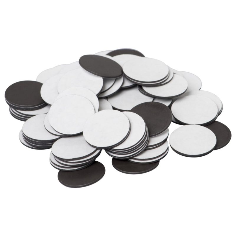 Set 100 buc buline magnetice autoadezive, 2.4 cm