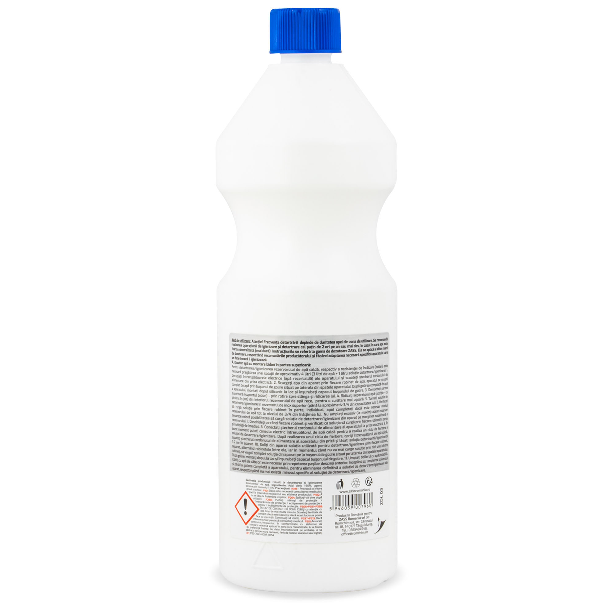 Detartrant si igienizant lichit pentru dozatoare apa, ZASS ZDL 03 -1000 ML - 3 | YEO