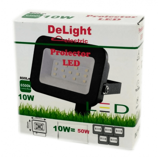 Proiector Led SMD Tablet DL, 10W=50W, 6000K, lumina rece — imaginea 3