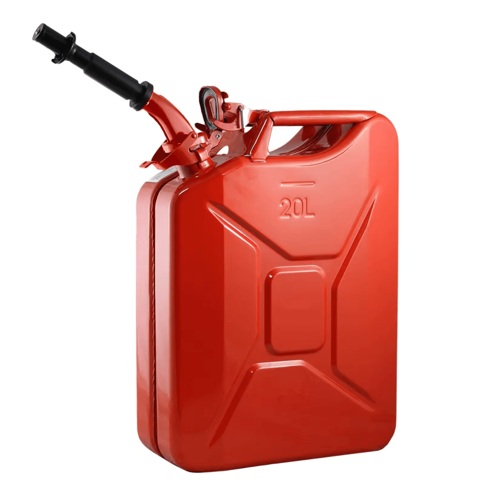 Canistra Metal 20 L pentru Combustibil, ABY PRODUCTS, cu Palnie Metalica, Rosu - imagine 2