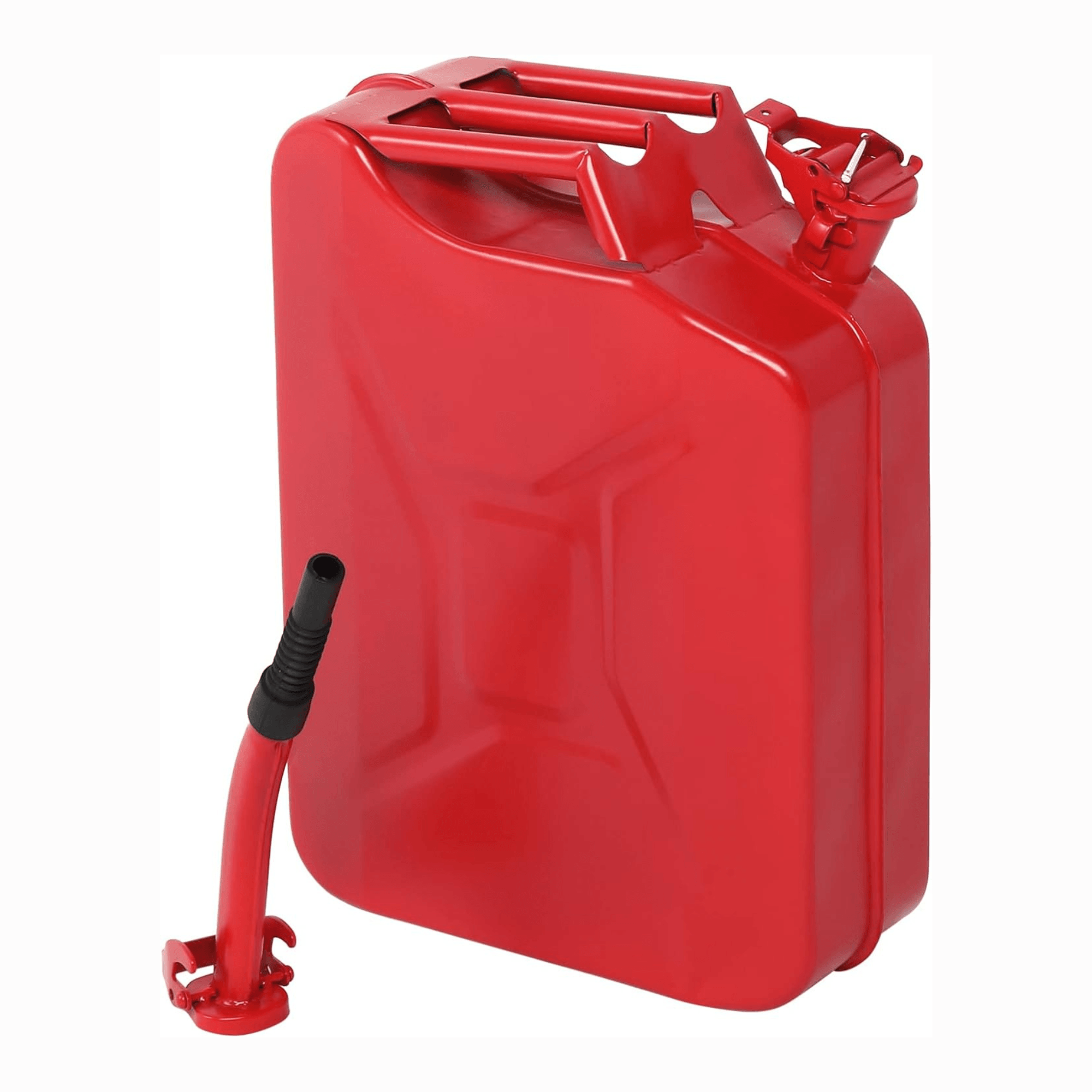 Canistra Metal 20 L pentru Combustibil, ABY PRODUCTS, cu Palnie Metalica, Rosu - imagine 3