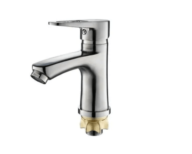Baterie Lavoar, LUX din alama, robusta,finisaj crom,Cartus ceramic,monocomanda — imaginea 3