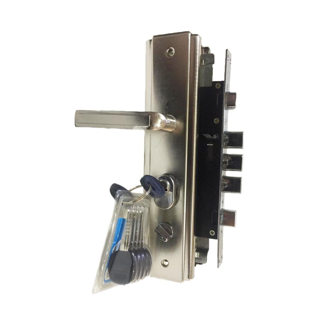 Maner usa Metalica cu sild si butuc, broasca, echipat complet,deschidere stanga - 2 | YEO