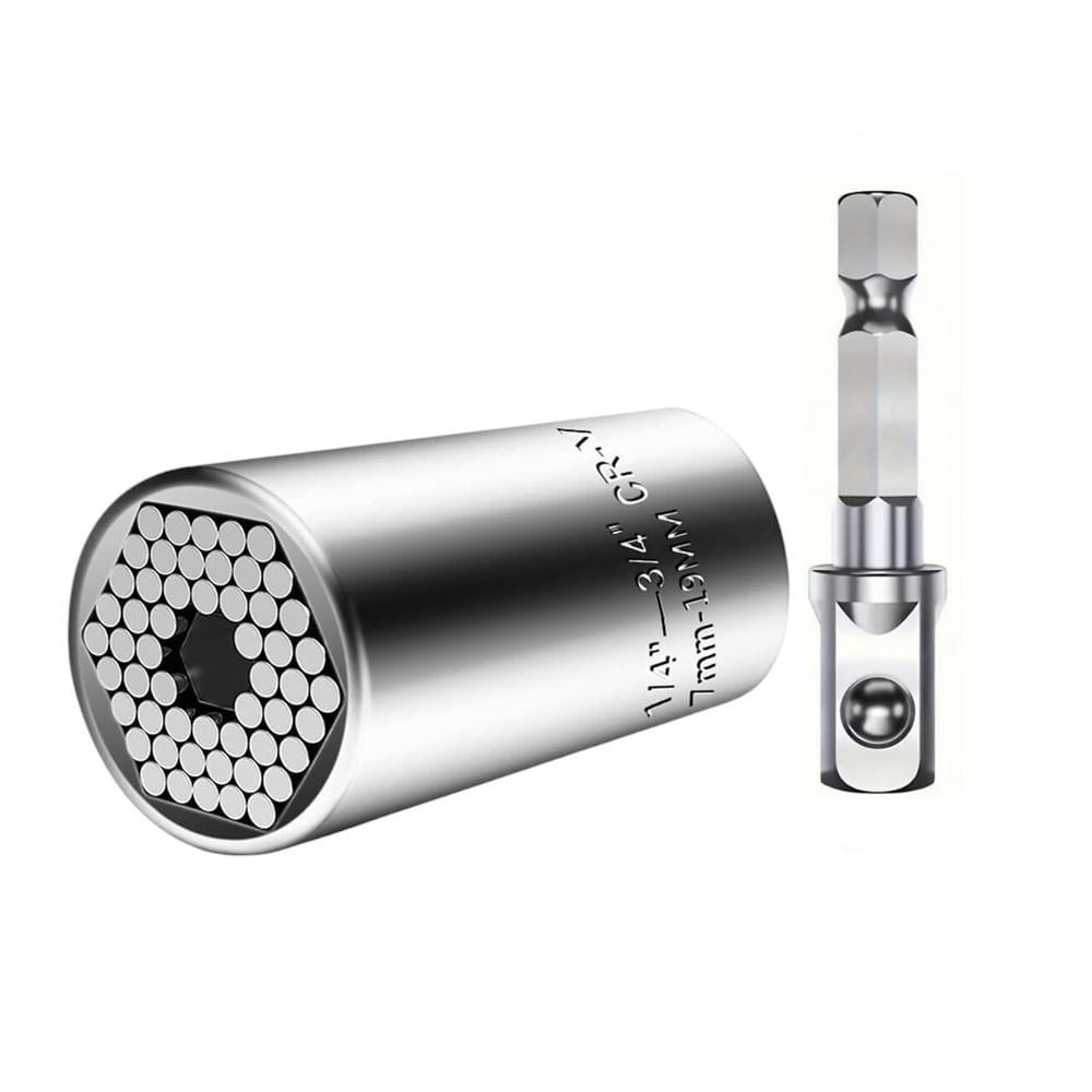 Cheie tubulara universala, 7-19 mm, adaptor 3/4" -> 1/4", Mighty Toolware MT13105 — imaginea 2