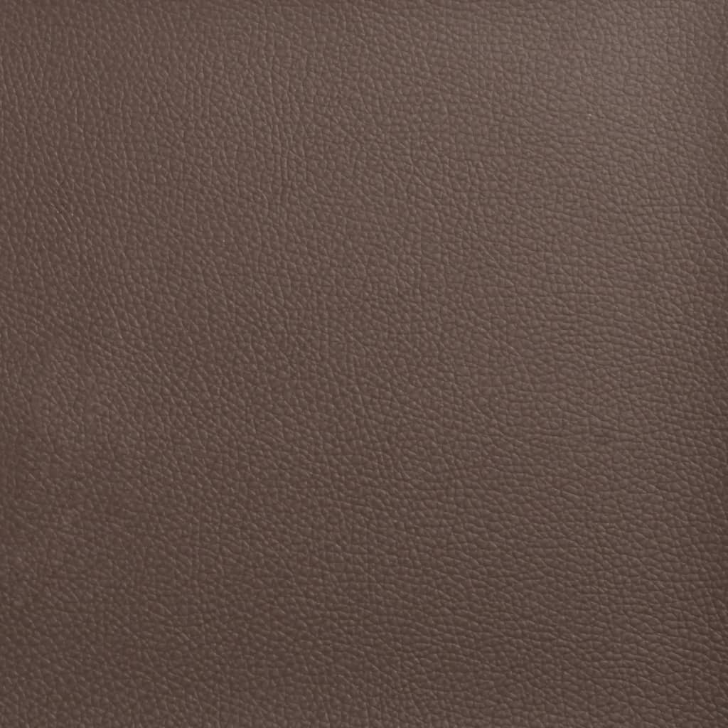 Canapea Chesterfield cu 3 locuri, maro, piele ecologica — imaginea 8