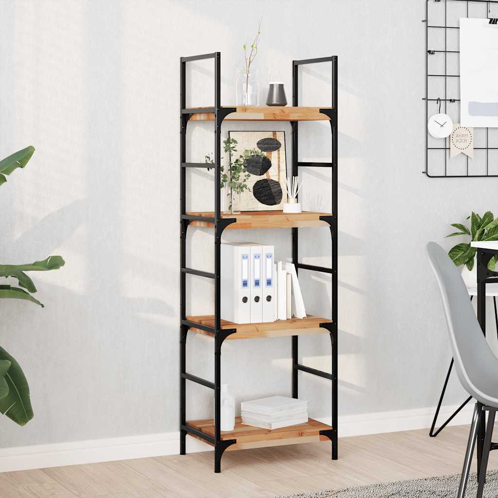 Raft suspendat 40x30x4 cm lemn masiv acacia netratat — imaginea 2