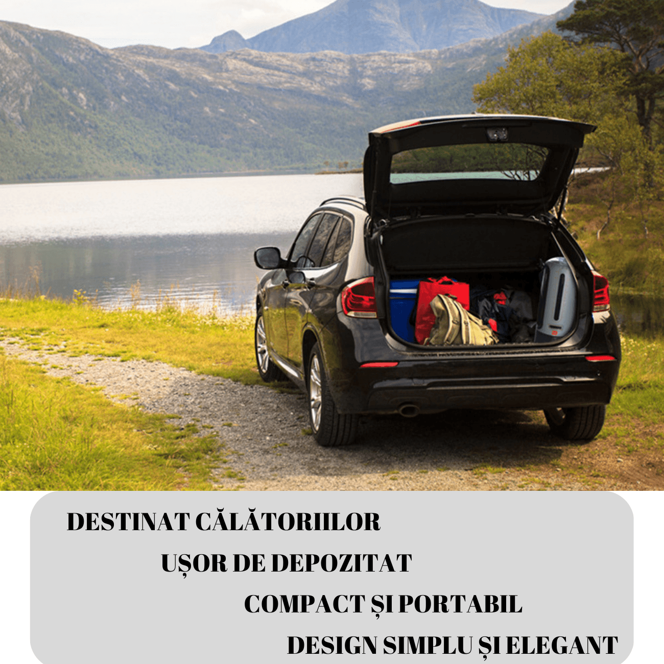 Sac de Dus Portabil pentru Camping/ Soferii de Camion/ Drumetii/ Calatorii, ABY PRODUCTS, Rezervor 12 L, Portabil, Gri
