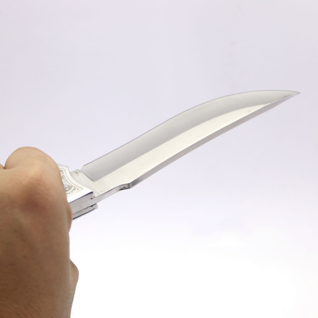 Cutit de vanatoare militar Finka Foxter, 22 cm, otel si lemn, husa inclusa - imagine 5