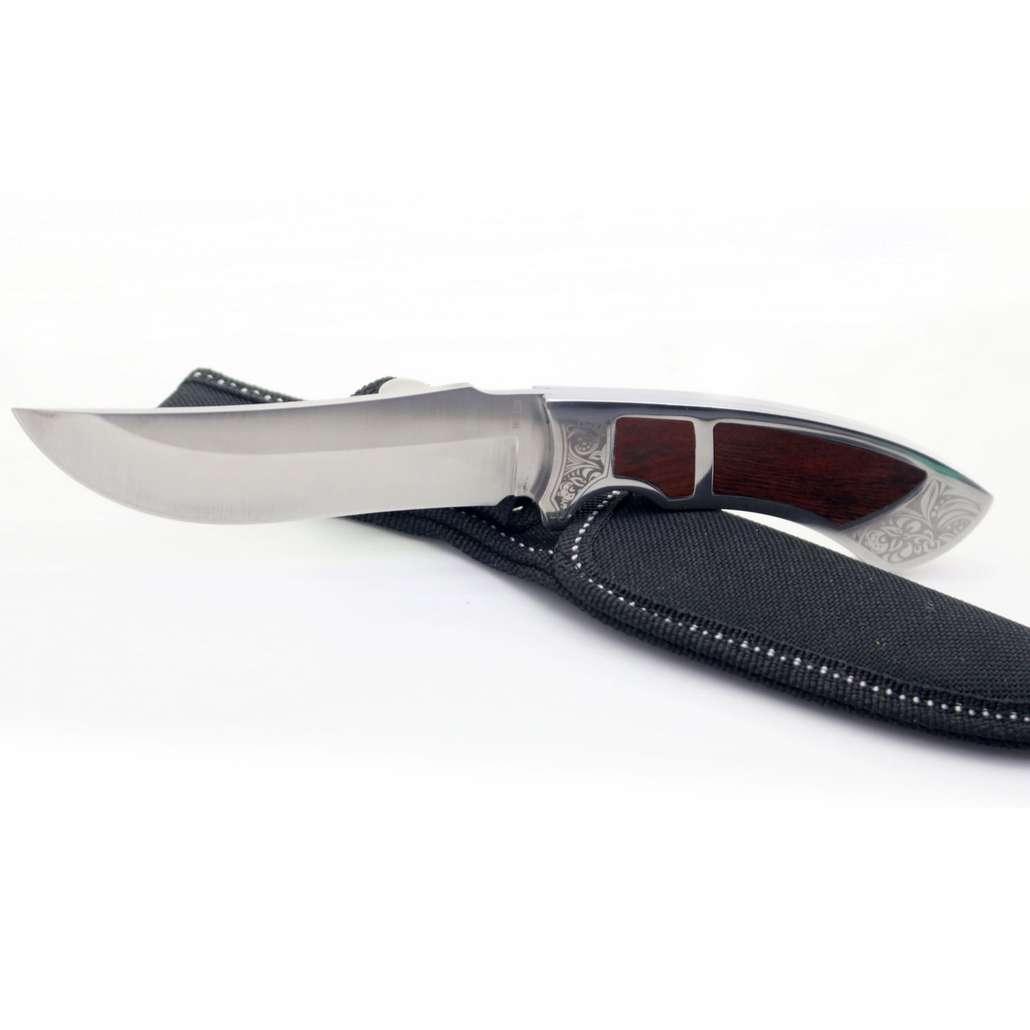 Cutit de vanatoare militar Finka Foxter, 22 cm, otel si lemn, husa inclusa - imagine 7