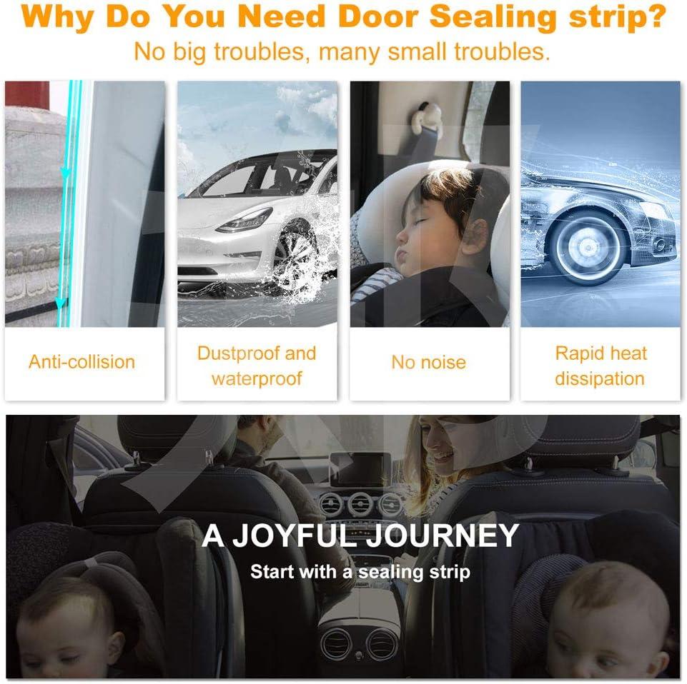 Banda de protectie usi, Cauciuc/Plastic, 5 m, Transparent