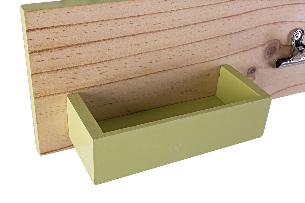 Cuier de perete lemn Nature 60x8x12 cm — imaginea 2