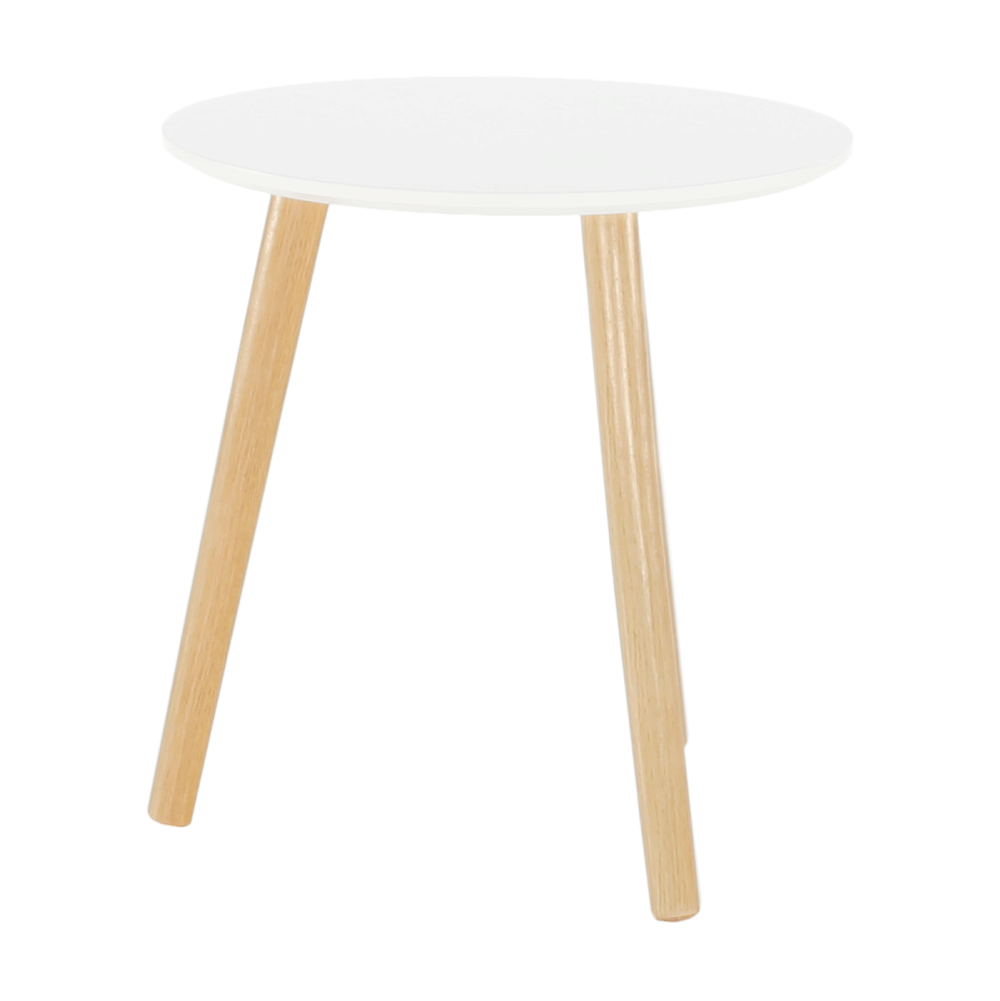 Masuta din pal alb natur PAMINO 40x40x42 cm — imaginea 3
