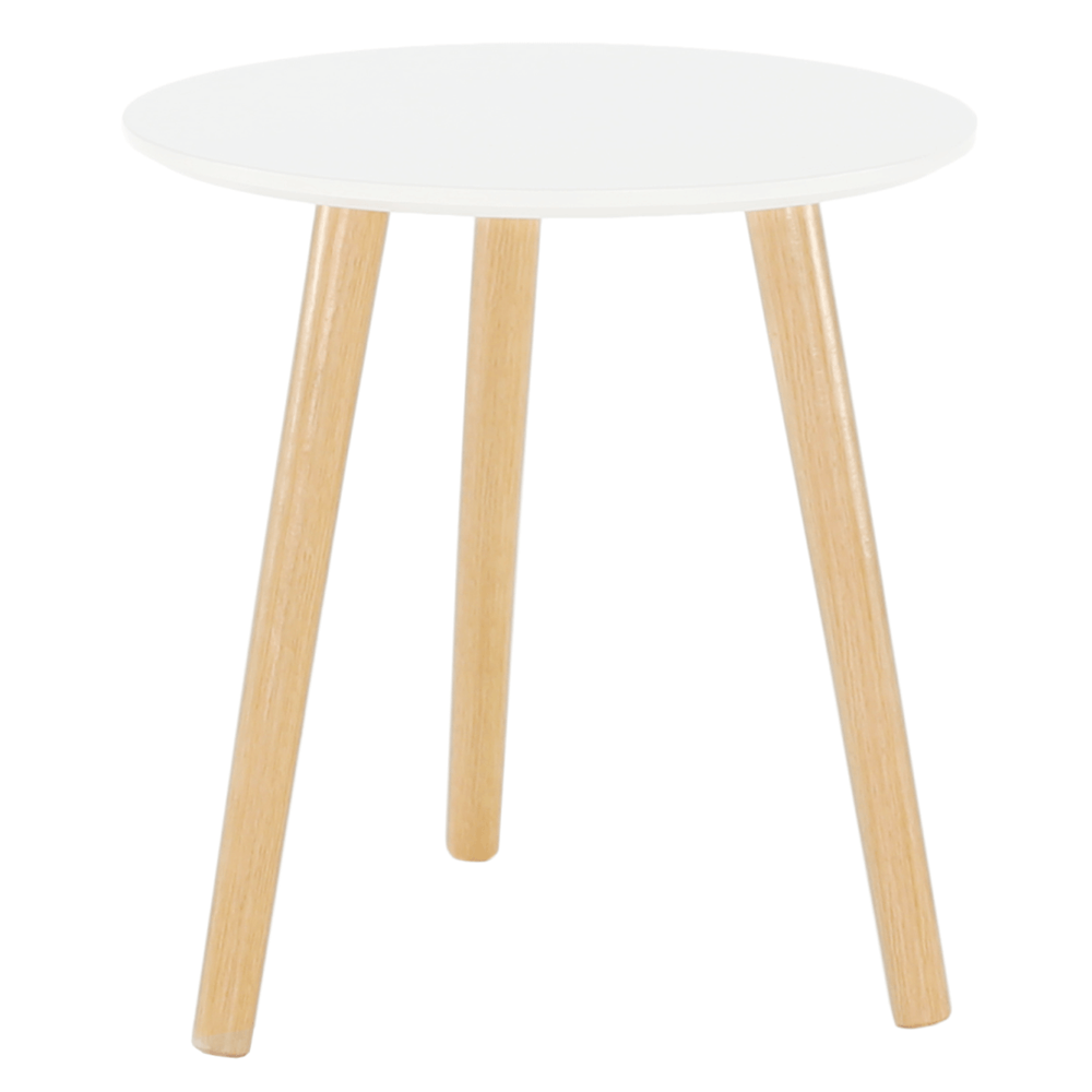 Masuta din pal alb natur PAMINO 40x40x42 cm — imaginea 5
