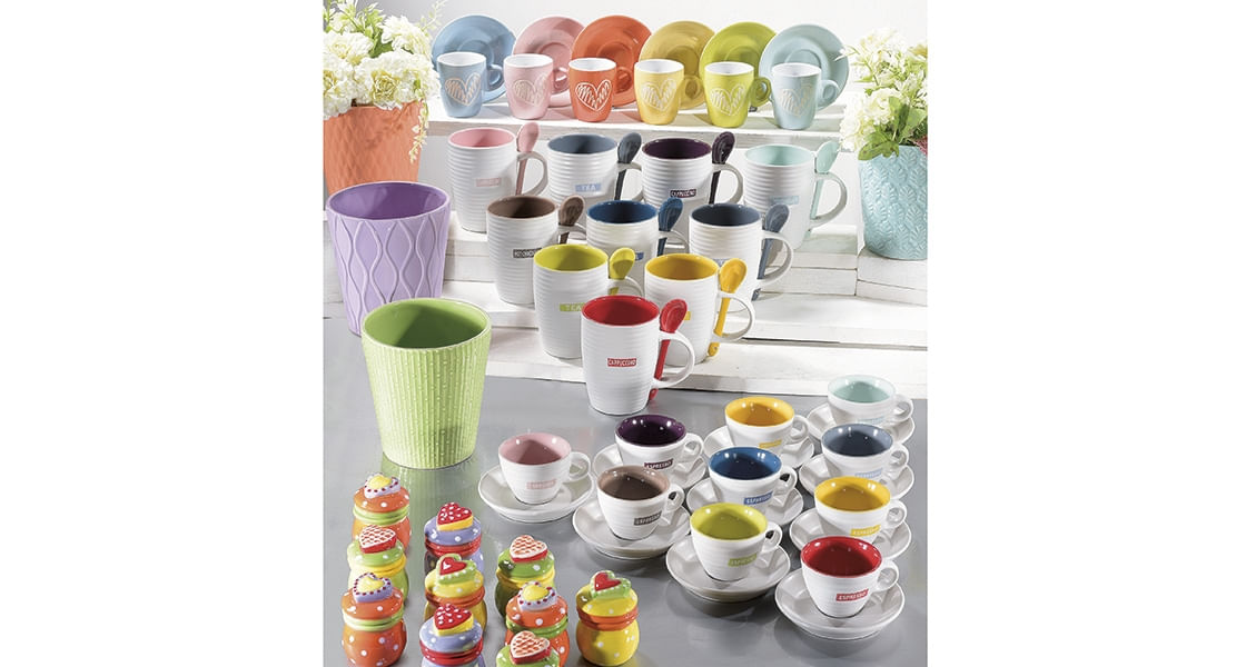 Ghiveci pentru flori ceramica verde 13 cm x 14 H — imaginea 2