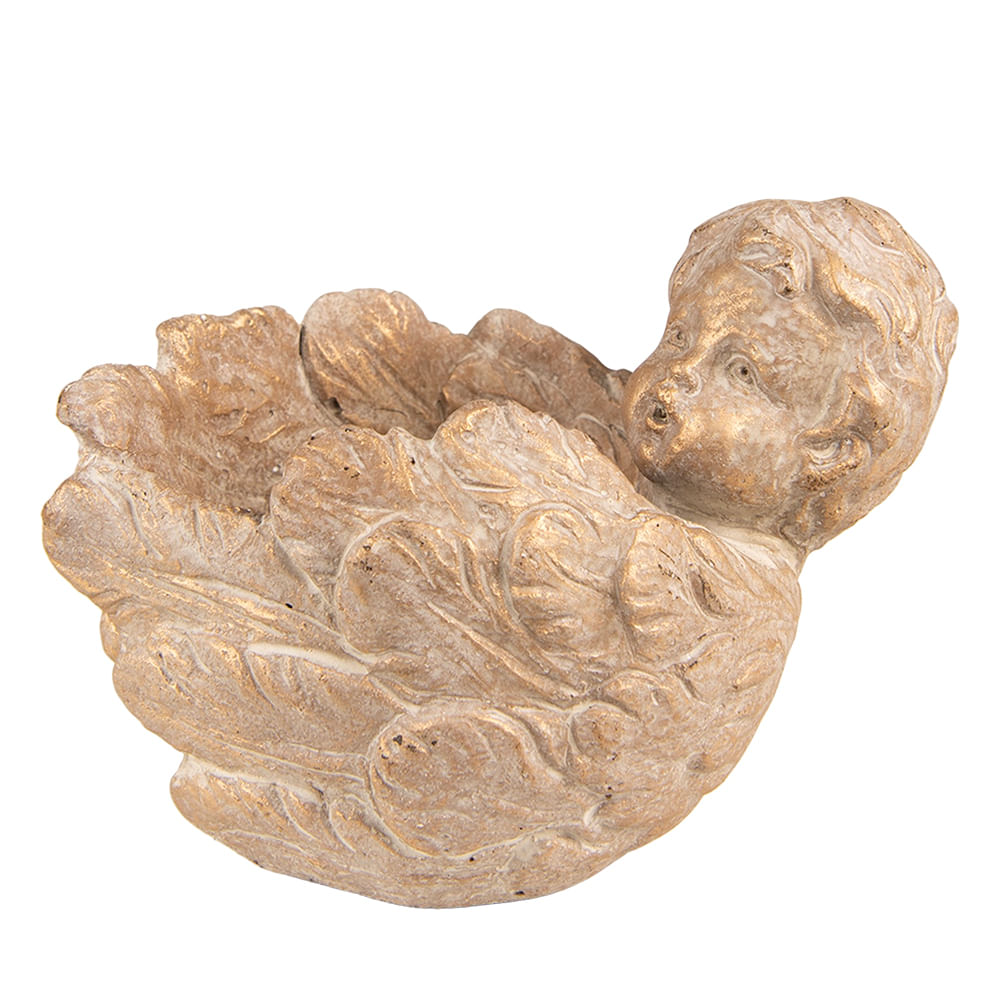 Set 2 ghivece flori ceramica maro Inger 16x13x12 cm — imaginea 2