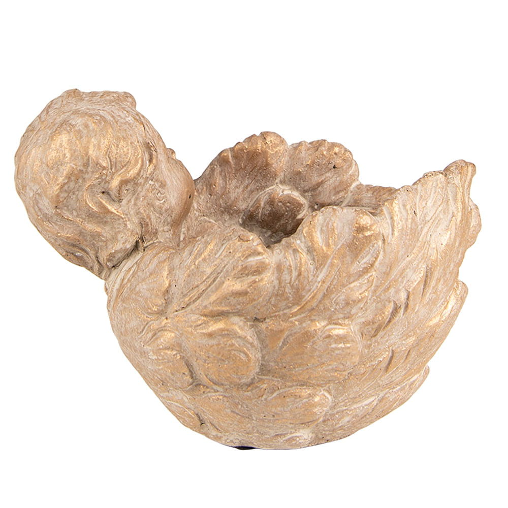 Set 2 ghivece flori ceramica maro Inger 16x13x12 cm — imaginea 3