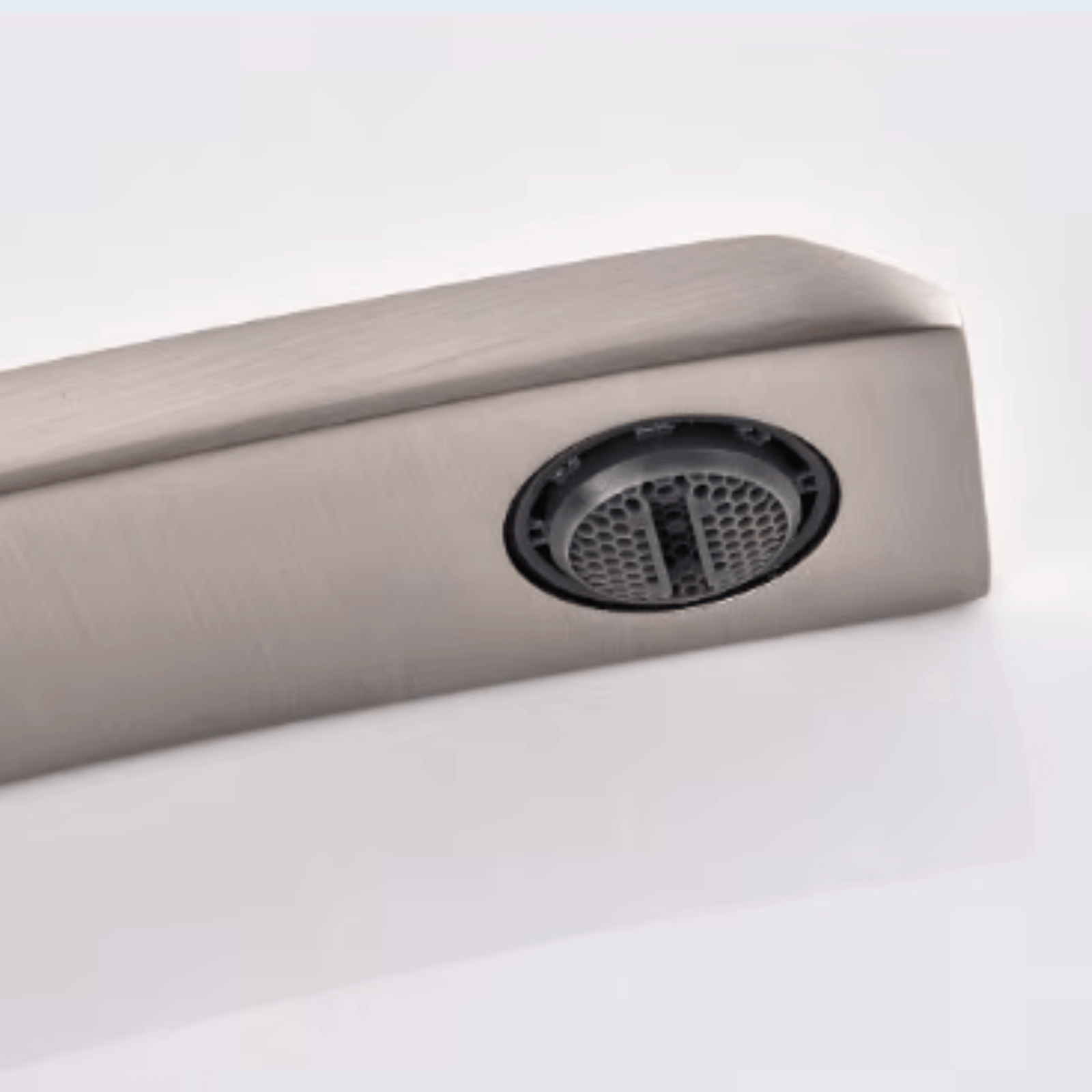 Baterie lavoar, Adsinio, Corp de cupru, Cartus ceramic, Finisaj argintiu, Forma curbata, Aerator de apa, Argintiu — imaginea 6
